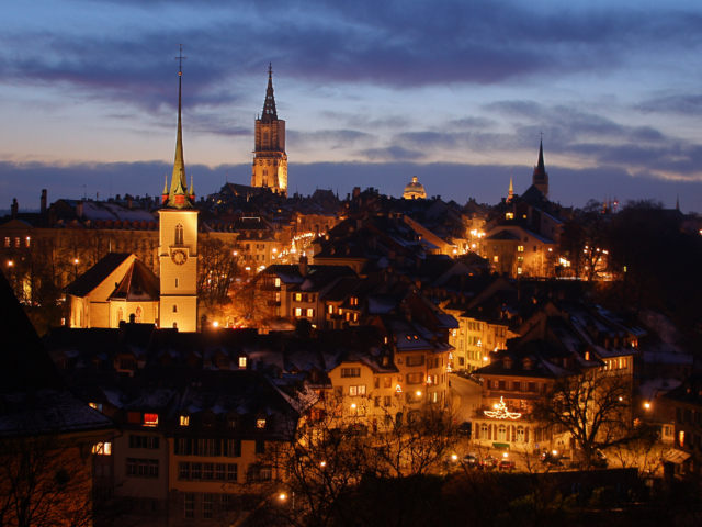 Titelbild Bern bei Nacht